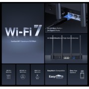 MERCUSYS router MR27BE, WiFi 7, 3.6Gbps BE3600, EasyMesh, Ver 1.20