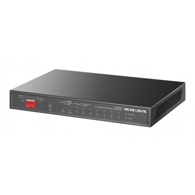 MERCUSYS Desktop Switch MS110GMP, 8x 10/100/1000Mbps PoE+, 2x Gigabit, Ver. 1.0