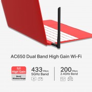 MERCUSYS ασύρματος USB αντάπτορας δικτύου MU6H, AC650, Dual Band, V 1.30