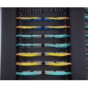 POWERTECH cable managment για rack NETW-0006, 23 θέσεων, πλαστικό, 2τμχ