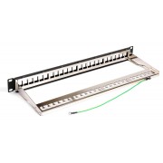 POWERTECH keystone patch panel NETW-0013, 19"/1U, 24-port, 1U