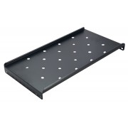 POWERTECH σταθερό ράφι για rack 19" NETW-0026, βάθος 250mm, μαύρο, 2τμχ