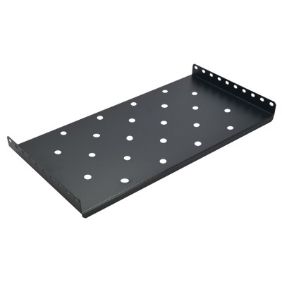 POWERTECH σταθερό ράφι για rack 19" NETW-0026, βάθος 250mm, μαύρο, 2τμχ