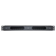 POWERTECH cable management NETW-0029 για rack 19"/1U, πλαστικό, μαύρο