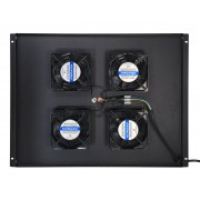 POWERTECH cooling fan για rack NETW-0044, 4x fans με μεταλλικό tray, 1.5m καλώδιο schuko, 54.5x41cm