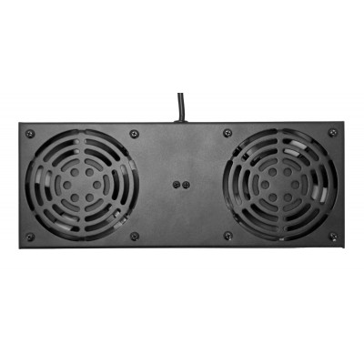 POWERTECH cooling fan για rack NETW-0045, 2x fans με μεταλλικό tray, 1.5m καλώδιο schuko, 33x13cm