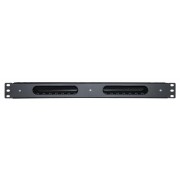 POWERTECH cable management NETW-0048 για rack 19"/1U, πλαστικό, μαύρο