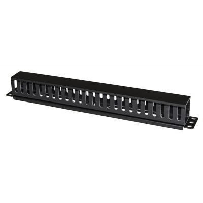 POWERTECH cable management NETW-0048 για rack 19"/1U, πλαστικό, μαύρο