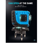 NOYAFA γραμμικό αλφάδι laser NF-112G, με πράσινη δέσμη 12 ακτίνων 3D