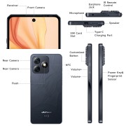 ULEFONE smartphone Note 18 Ultra, 5G, 6.78", 6/256GB, 5450mAh, μαύρο