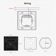 SONOFF smart panel ελέγχου NSPanel Pro, οθόνη αφής, Wi-Fi, Zigbee, μαύρο