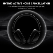 ONEODIO headphones Focus A5, ενσύρματα & ασύρματα, Hybrid ANC, 40mm, 600mAh, μαύρο