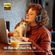 ONEODIO headset Studio Pro 10, 6.35mm & 3.5mm σύνδεση, Hi-Res, 50mm, μαύρο/κόκκινο