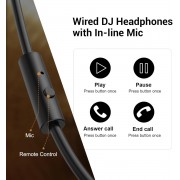 ONEODIO headset Studio Pro 10, 6.35mm & 3.5mm σύνδεση, Hi-Res, 50mm, μαύρο/κόκκινο