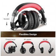 ONEODIO headset Studio Pro 10, 6.35mm & 3.5mm σύνδεση, Hi-Res, 50mm, μαύρο/κόκκινο