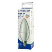 OPTONICA LED λάμπα candle C37 1429, 8W, 4500K, 710lm, E14