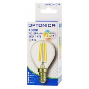 OPTONICA LED λάμπα G45 Filament 1478, 4W, 4500K, E14, 400lm