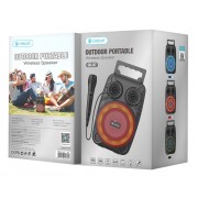 CELEBRAT φορητό ηχείο OS-07 με μικρόφωνο, 5W, 1200mAh, Bluetooth, μαύρο