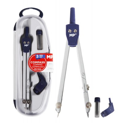 MP διαβήτης PA124A με ανταλλακτικές μύτες & ροδέλα, μεταλλικός, μπλε