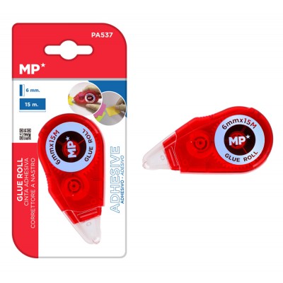MP διορθωτική ταινία PA537, 6mm x 15m, κόκκινη