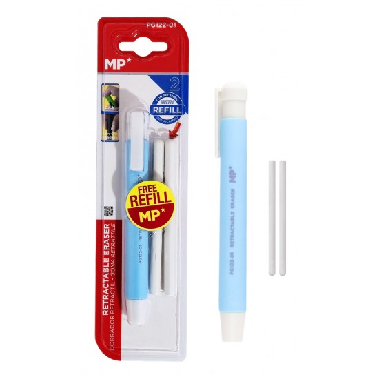 MP μηχανική γόμα για μολύβι PG122-01 με 2x ανταλλακτικά, μπλε MP μηχανική γόμα για μολύβι PG122-01 με 2x ανταλλακτικά, μπλε