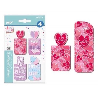 MP μαγνητικοί σελιδοδείκτες PN242-06, 8x3cm, 4τμχ