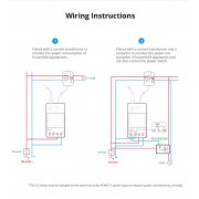 SONOFF smart μετρητής κατανάλωσης ρεύματος POWCT, WiFi, 100A