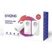 STRONG Powerline Kit POWERL1000TRIEUV2, Passthrough, 1000Mbps, 3τμχ