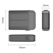 ORICO θήκη προστασίας για 2x 2.5" HDD PPH25, γκρι/διάφανη