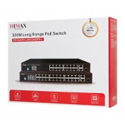 HIMAX PoE switch PS11602FE-L, 16x Ethernet PoE/2x Ethernet/2x SFP θύρες, έως 1000Mbps