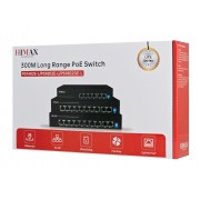 HIMAX PoE switch PS1402E-L, 4x Ethernet PoE & 2x Ethernet θύρες, έως 100Mbps