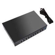 HIMAX PoE switch PS1802E-L, 8x Ethernet PoE & 2x Ethernet θύρες, έως 100Mbps