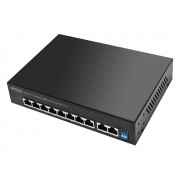 HIMAX PoE switch PS1802E-L, 8x Ethernet PoE & 2x Ethernet θύρες, έως 100Mbps