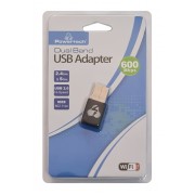 POWERTECH ασύρματος USB αντάπτορας δικτύου PT-1041, 600Mbps, 2.4/5GHz