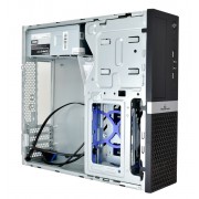 POWERTECH PC Case PT-1099 με 250W PSU, Micro-ATX, 356x102x338mm, μαύρο