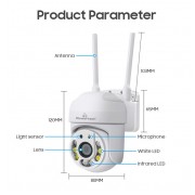 POWERTECH smart κάμερα PT-1144, 2MP, Wi-Fi, PTZ, IP65