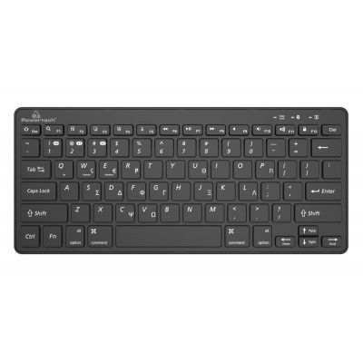 POWERTECH ασύρματο πληκτρολόγιο PT-1153, 2.4GHz & Bluetooth, μαύρο