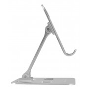 POWERTECH μεταλλική βάση smartphone/tablet PT-1159, 10", foldable, ασημί