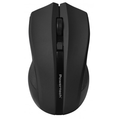 POWERTECH ασύρματο ποντίκι PT-1166, USB δέκτης, 1600DPI, μαύρο