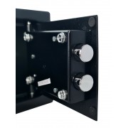 POWERTECH χρηματοκιβώτιο ασφαλείας PT-1195 με κλειδί, 23x17x17cm, 3.5kg