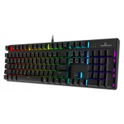 POWERTECH gaming μηχανικό πληκτρολόγιο PT-1254, ενσύρματο, RGB, μαύρο