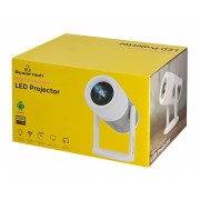 POWERTECH smart βιντεοπροβολέας PT-1305, 1080p, WiFi, Android, 170 ANSI lumens, λευκός