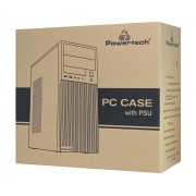 POWERTECH PC Case PT-1308 με 550W PSU, ATX, 330x175x405mm, μαύρο