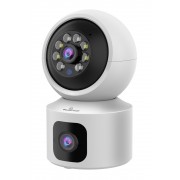 POWERTECH smart κάμερα PT-1338, 2MP, dual lens, WiFi, PTZ, SD