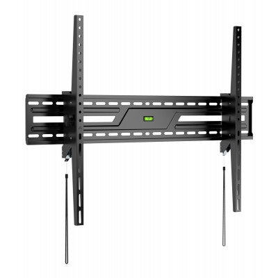 POWERTECH επιτοίχια βάση τηλεόρασης PT-1368, 43-100", έως 75kg, ρυθμιζόμενη κλίση