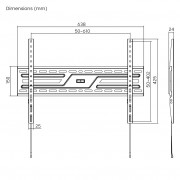 POWERTECH επιτοίχια βάση PT-1371 για τηλεόραση 37-86", έως 75kg, fixed