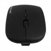 POWERTECH ασύρματο ποντίκι PT-1381, 2.4GHz & Bluetooth, έως 1600DPI, 500mAh, μαύρο