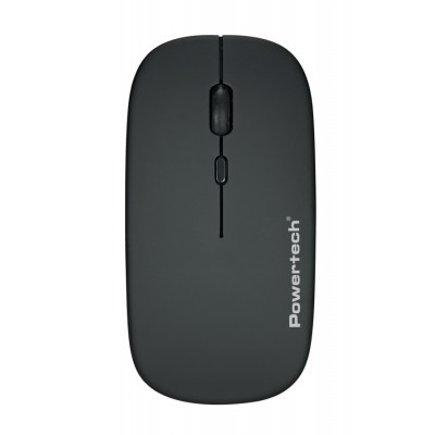 POWERTECH ασύρματο ποντίκι PT-1381, 2.4GHz & Bluetooth, έως 1600DPI, 500mAh, μαύρο