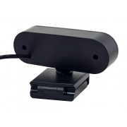 POWERTECH web camera PT-1382, 2MP, 1080p FHD, ρυθμιζόμενη εστίαση, 1.5m, μαύρη