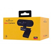 POWERTECH web camera PT-1382, 2MP, 1080p FHD, ρυθμιζόμενη εστίαση, 1.5m, μαύρη